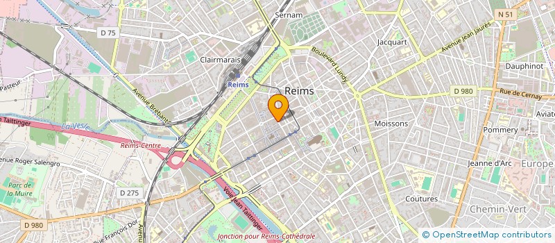 localisation de l'entreprise SCI TALLEYRAND GILLET à REIMS