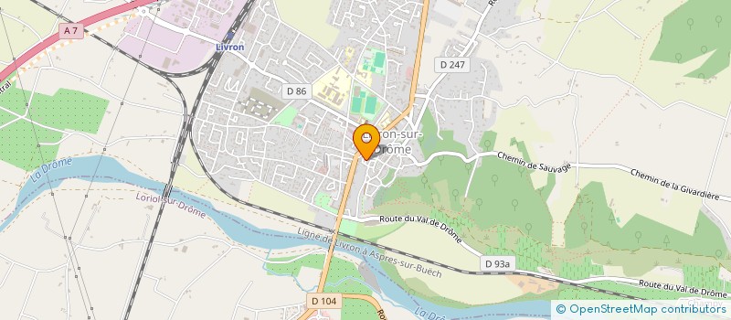 localisation de l'entreprise SCI TALLY  LIVRON-SUR-DROME