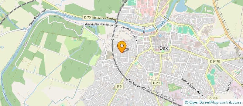 localisation de l'entreprise SCI TALM à DAX