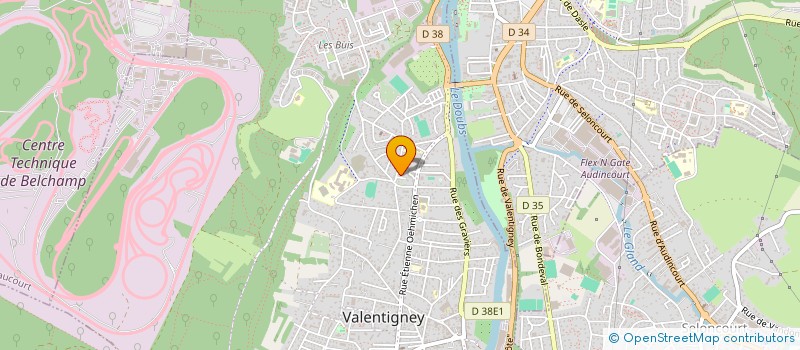 localisation de l'entreprise SCI TALOUKA  VALENTIGNEY