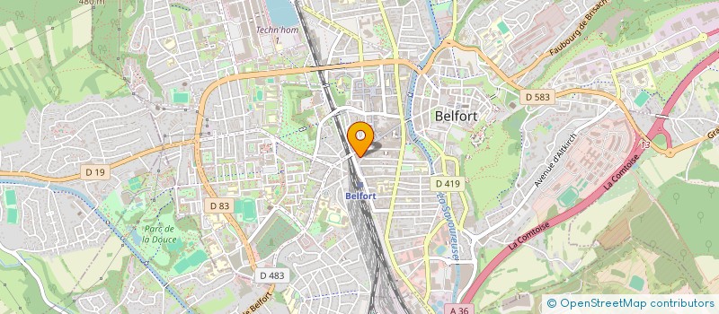 localisation de l'entreprise SCI TALSOF  BELFORT