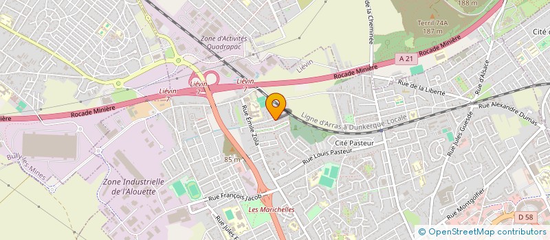 localisation de l'entreprise SCI TALV .RADA  LIEVIN