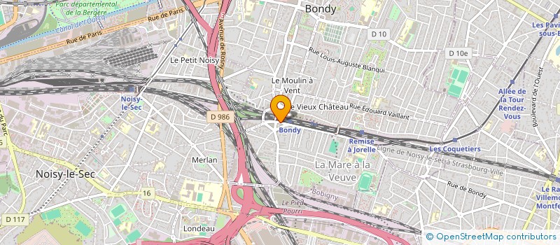 localisation de l'entreprise SCI TAM  BONDY