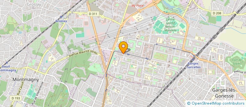 localisation de l'entreprise SCI TAMA à SARCELLES
