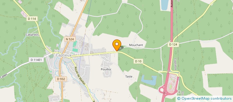 localisation de l'entreprise SCI TAMAGNAN  CAPTIEUX