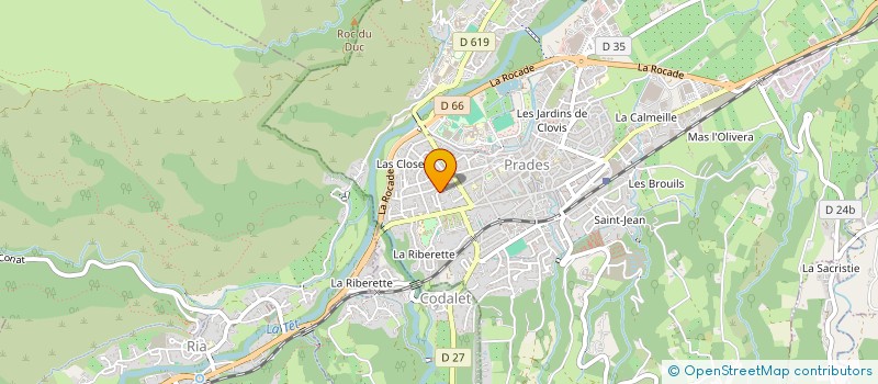 localisation de l'entreprise SCI TAMALET  PRADES