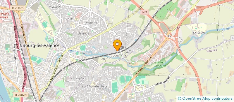 localisation de l'entreprise SCI TAMAR  BOURG-LES-VALENCE