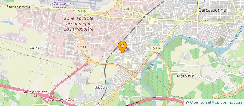 localisation de l'entreprise SCI TAMARA à CARCASSONNE