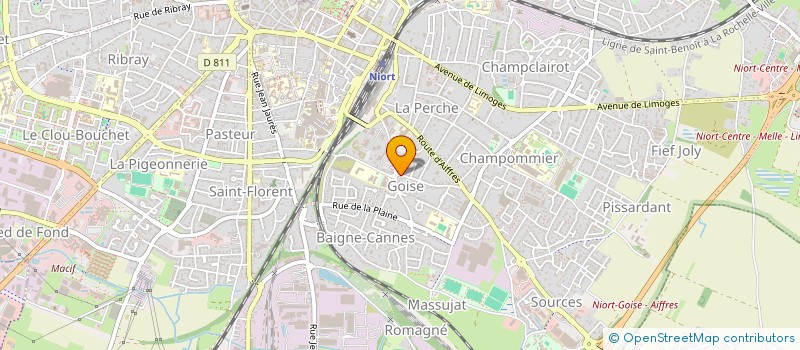 localisation de l'entreprise SCI TAMARIN à NIORT