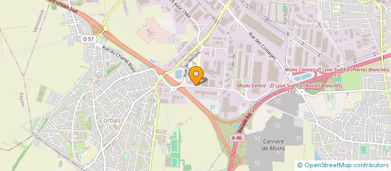 localisation de l'entreprise SCI TAMARIN à CORBAS