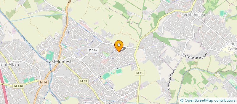 localisation de l'entreprise SCI TAMARIN  CASTELGINEST