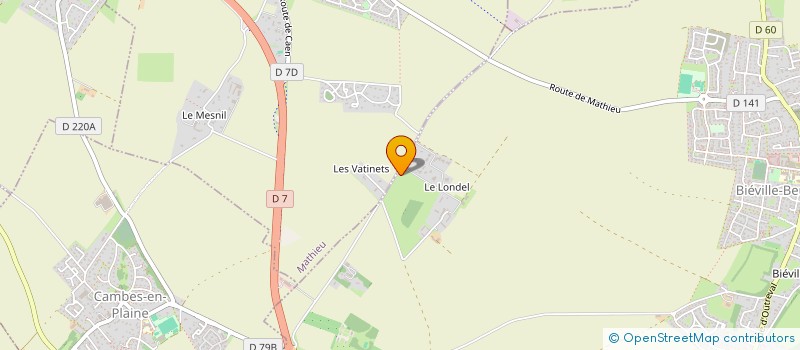 localisation de l'entreprise SCI TAMARIS  BIEVILLE-BEUVILLE