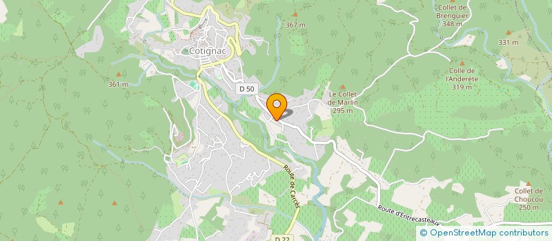 localisation de l'entreprise SCI TAMARIS  COTIGNAC