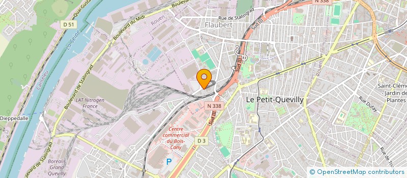 localisation de l'entreprise SCI TAMATOU  LE PETIT-QUEVILLY