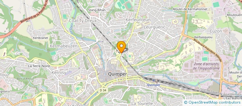 localisation de l'entreprise SCI TAMAYA  QUIMPER