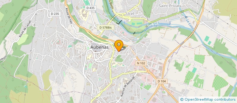 localisation de l'entreprise SCI TAMAYA à AUBENAS