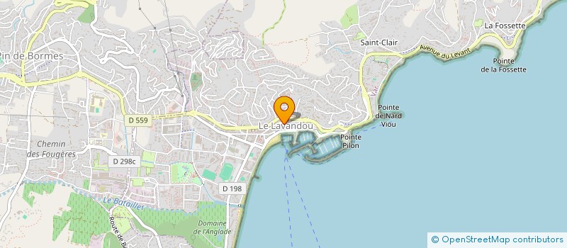localisation de l'entreprise SCI TAMBURINI - BONNEFOY  LE LAVANDOU
