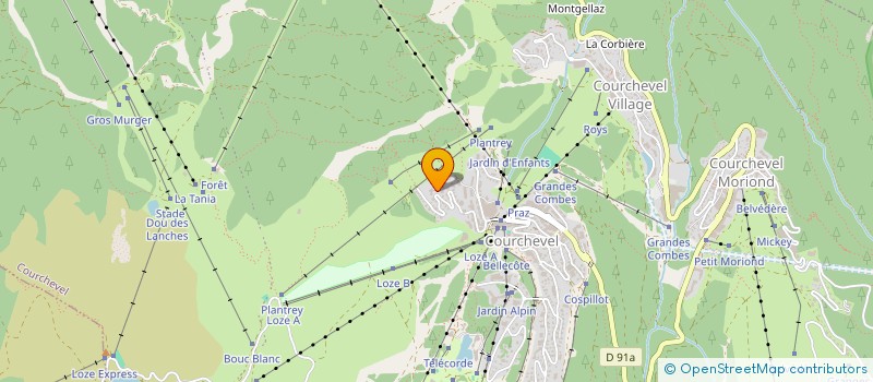 localisation de l'entreprise SCI TAMER 2 à COURCHEVEL