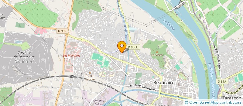 localisation de l'entreprise SCI TAMGAS  BEAUCAIRE