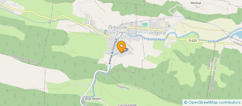 localisation de l'entreprise SCI TAMI à LA BASTIDE-SUR-L'HERS
