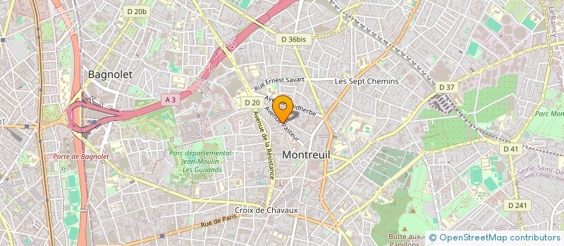 localisation de l'entreprise SCI TAMIA à MONTREUIL