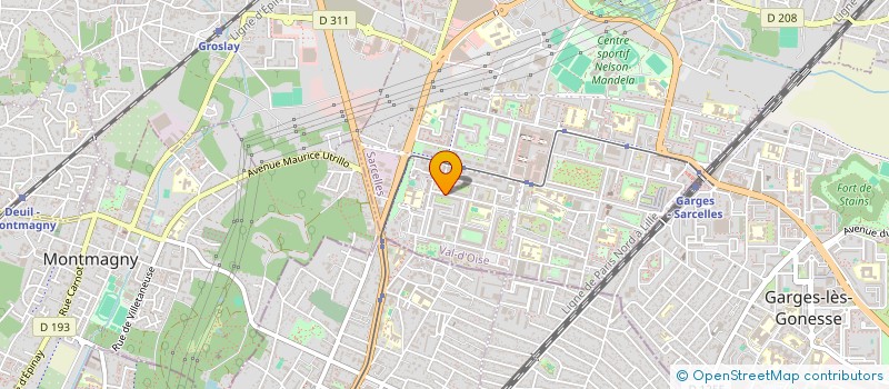 localisation de l'entreprise SCI TAMIDE 26  SARCELLES