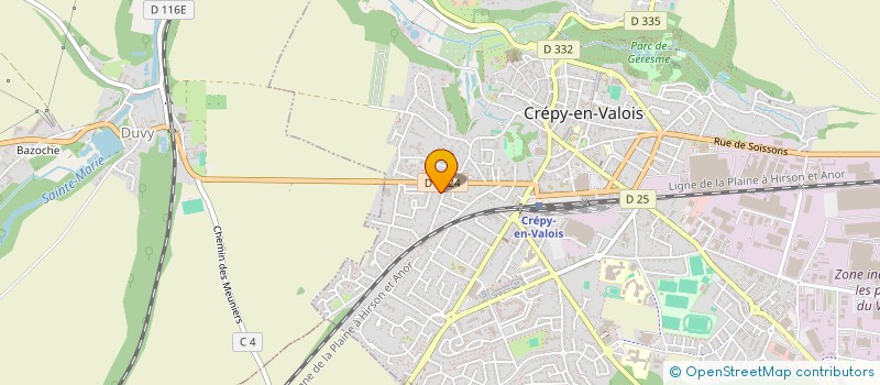 localisation de l'entreprise SCI TAMM  CREPY EN VALOIS