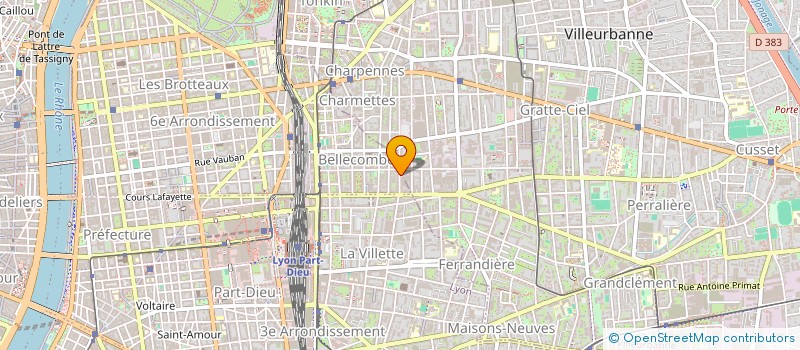 localisation de l'entreprise SCI TAMPIGNY  LYON