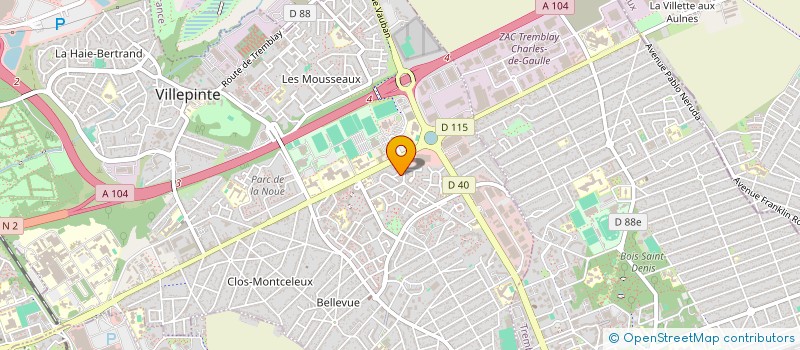 localisation de l'entreprise SCI TAN JEROME à VILLEPINTE