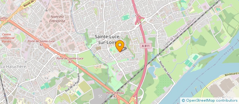 localisation de l'entreprise SCI TANA  SAINTE-LUCE-SUR-LOIRE