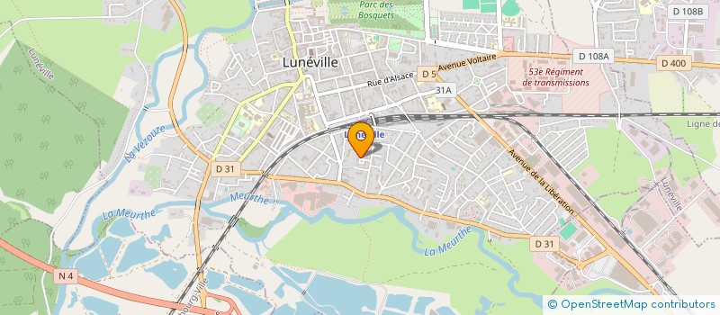 localisation de l'entreprise SCI TANA  LUNEVILLE