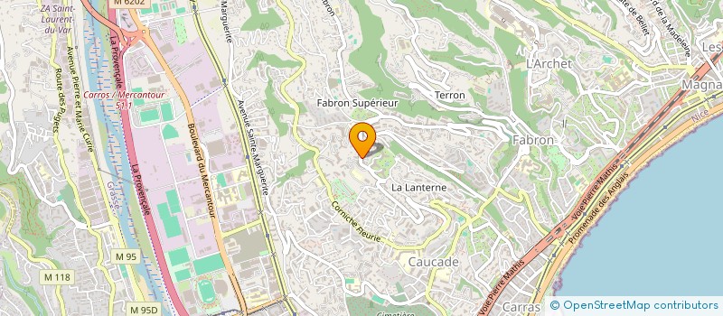 localisation de l'entreprise SCI TANAGRA  NICE