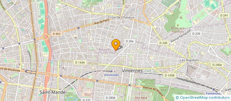 localisation de l'entreprise SCI TANAGRA à VINCENNES