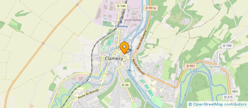localisation de l'entreprise SCI TANDEM à CLAMECY