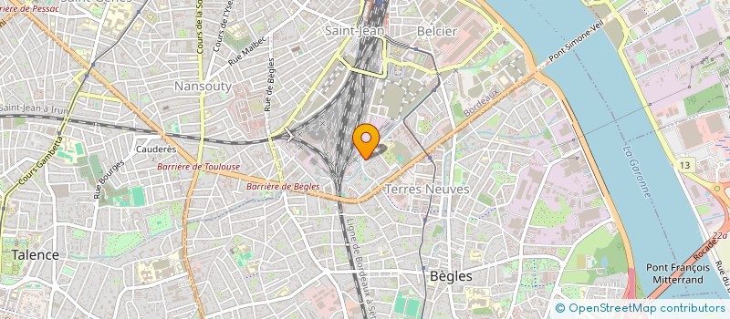 localisation de l'entreprise SCI TANDONNET BRASCASSAT  BORDEAUX