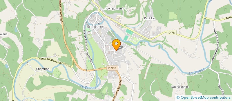 localisation de l'entreprise SCI TANELLY à BRANTOME EN PERIGORD