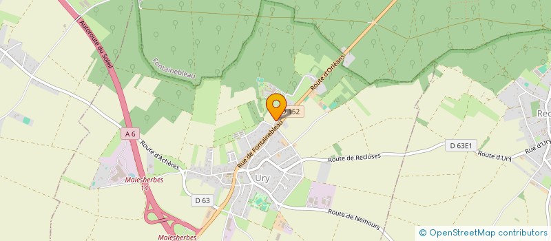 localisation de l'entreprise SCI TANGA  URY