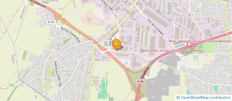 localisation de l'entreprise SCI TANGERINE à CORBAS