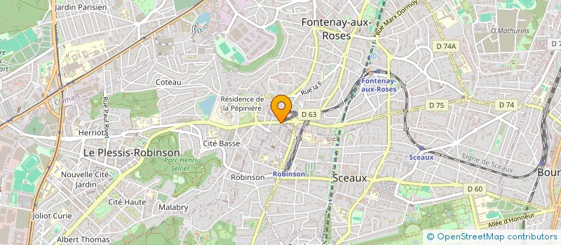 localisation de l'entreprise SCI TANGO à LE PLESSIS-ROBINSON