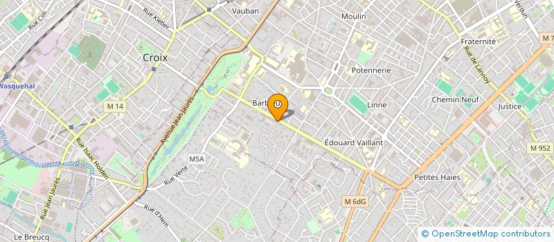 localisation de l'entreprise SCI TANGO  ROUBAIX