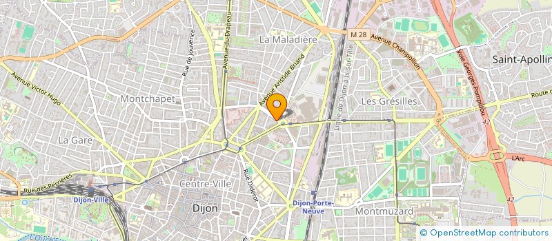 localisation de l'entreprise SCI TANGO à DIJON