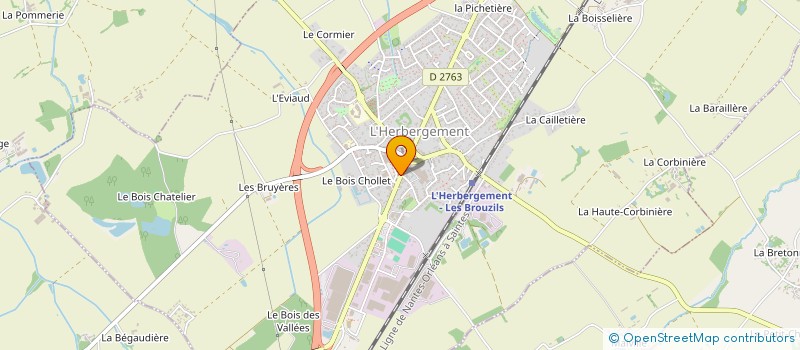 localisation de l'entreprise SCI TANGUY HILLERITEAU  L'HERBERGEMENT