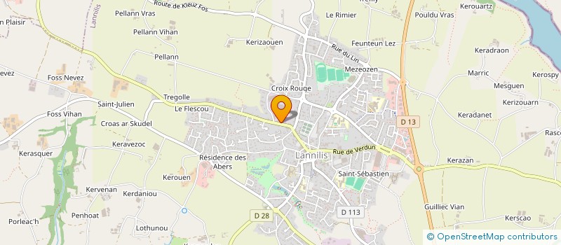 localisation de l'entreprise SCI TANGUY LOUNIER  LANNILIS