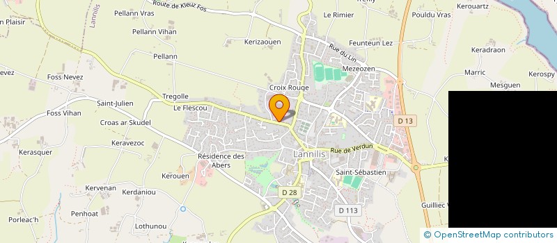 localisation de l'entreprise SCI TANGUY NORT  LANNILIS