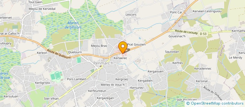 localisation de l'entreprise SCI TANGUY PERE ET FILS  PENMARCH
