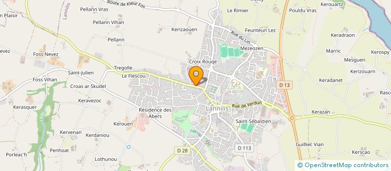 localisation de l'entreprise SCI TANGUY PONTORSON  LANNILIS