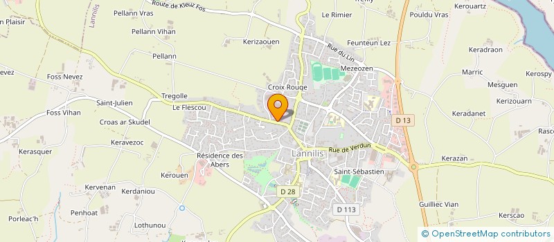 localisation de l'entreprise SCI TANGUY-SAINT JULIEN  LANNILIS