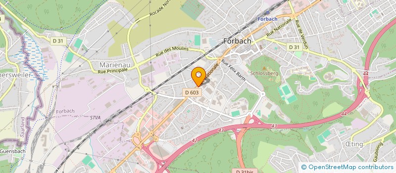 localisation de l'entreprise SCI TANNACHER  FORBACH