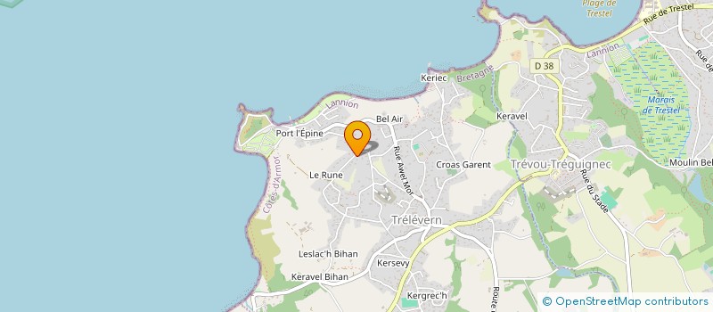 localisation de l'entreprise SCI TANTAD  TRELEVERN