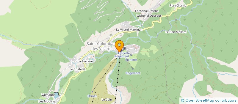 localisation de l'entreprise SCI TANTCHENU  SAINT-COLOMBAN-DES-VILLARDS